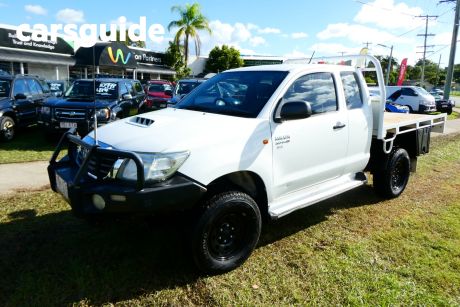 White 2012 Toyota Hilux Cab Chassis SR (4X4)