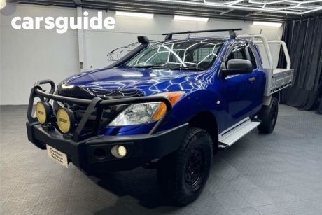 Blue 2013 Mazda BT-50 Freestyle Cab Chassis XT (4X4)