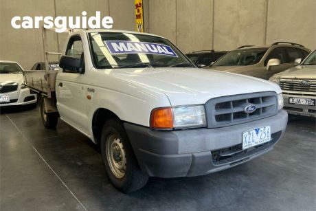 White 2000 Ford Courier Cab Chassis GL