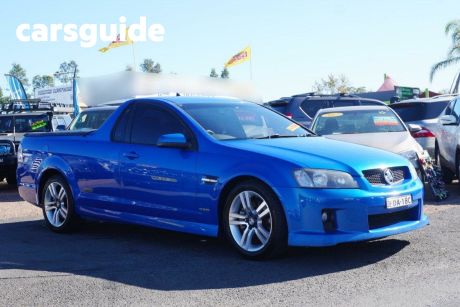Blue 2010 Holden Commodore Utility SS