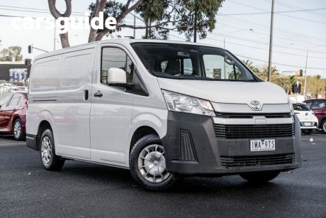 White 2020 Toyota HiAce Commercial