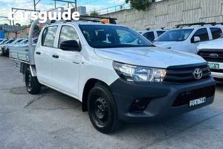 White 2015 Toyota Hilux Dual Cab Utility Workmate