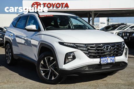 White 2022 Hyundai Tucson Wagon Elite (fwd)