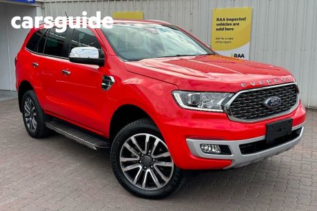 Red 2021 Ford Everest Wagon Titanium (4WD)