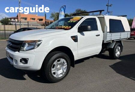White 2013 Ford Ranger Cab Chassis XL 2.2 (4X4)