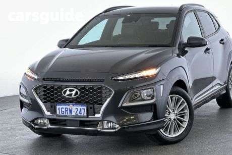 Grey 2019 Hyundai Kona Wagon Elite (awd)