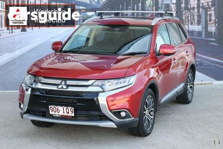 Red 2018 Mitsubishi Outlander Wagon Exceed 7 Seat (awd)