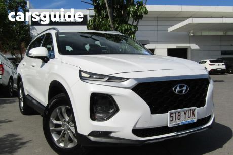 White 2018 Hyundai Santa FE Wagon Active Crdi (awd)