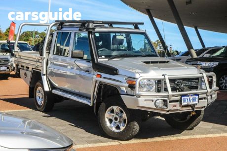 Silver 2021 Toyota Landcruiser 70 Series Double Cab Chassis GXL