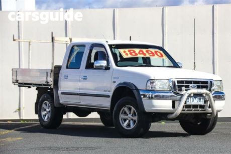 White 2005 Ford Courier Ute Tray 4x2 XLT PH