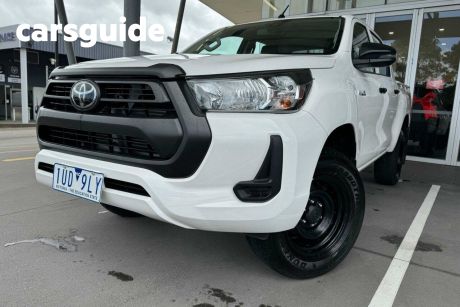 White 2021 Toyota Hilux Double Cab Pick Up Workmate (4X4)