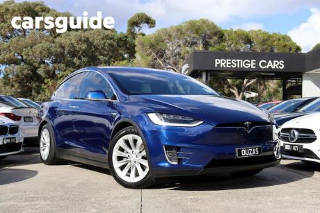 Blue 2017 Tesla Model X Wagon 75D