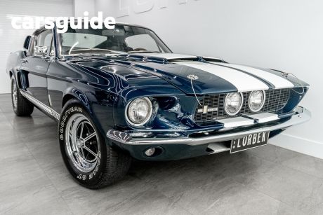 Blue 1967 Ford Mustang OtherCar 428 Shelby GT500