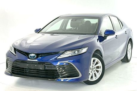 Blue 2021 Toyota Camry Sedan Ascent Hybrid