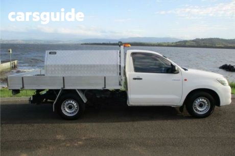 White 2015 Toyota Hilux Cab Chassis Workmate