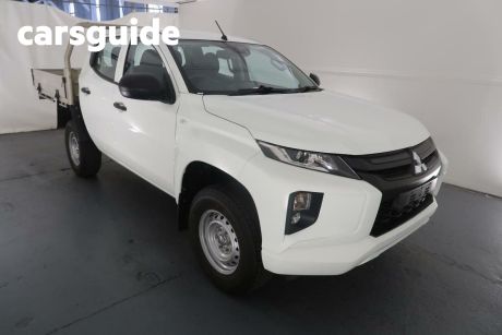 White 2018 Mitsubishi Triton Double Cab Pick Up GLX Adas
