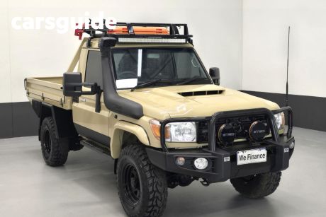 Beige 2019 Toyota Landcruiser Cab Chassis Workmate (4X4)