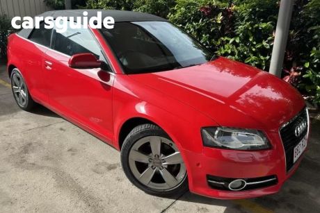 Red 2010 Audi A3 Cabriolet 1.8 Tfsi Attraction