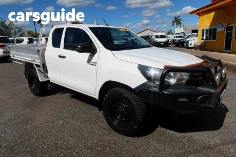 White 2019 Toyota Hilux X Cab Cab Chassis Workmate (4X4)