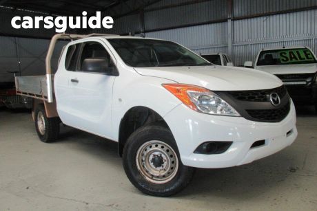 White 2014 Mazda BT-50 Freestyle Cab Chassis XT (4X2)