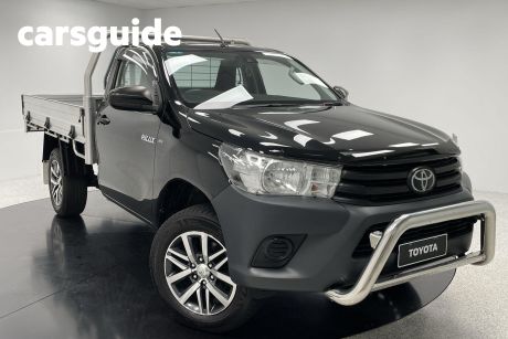 Black 2019 Toyota Hilux Cab Chassis Workmate HI-Rider