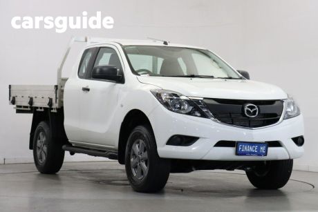 White 2017 Mazda BT-50 Freestyle Cab Chassis XT (4X4)