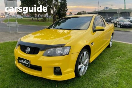Yellow 2011 Holden Commodore Utility SV6