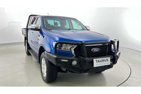 Blue 2020 Ford Ranger Double Cab Chassis XLT 3.2 (4X4)
