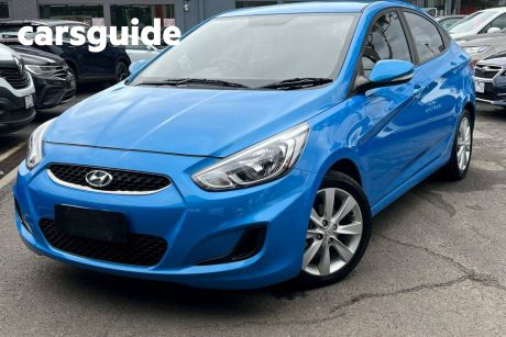 Blue 2017 Hyundai Accent Sedan Sport