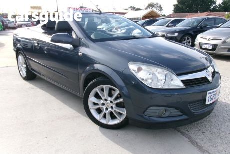 Grey 2008 Holden Astra Convertible Twin TOP