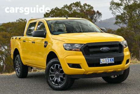 Yellow 2018 Ford Ranger Crew Cab Pickup XL 2.2 HI-Rider (4X2) (5 YR)