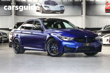 Blue 2018 BMW M3 Sedan CS