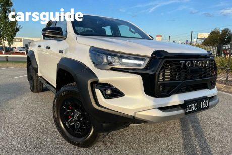 White 2023 Toyota Hilux Ute Tray GR Sport Double Cab