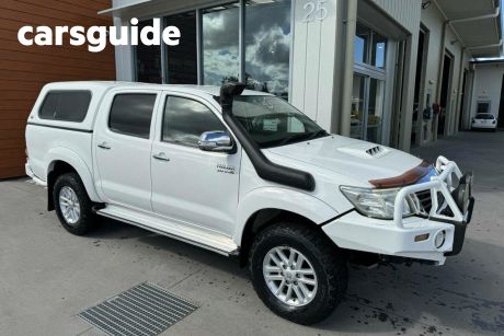 White 2012 Toyota Hilux Ute Tray SR5 Double Cab