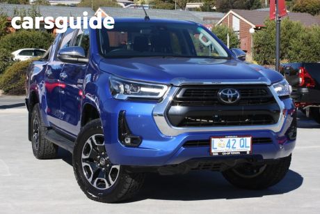 Blue 2020 Toyota Hilux Ute Tray
