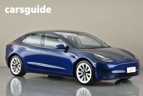 Blue 2023 Tesla Model 3 Sedan Rear-Wheel Drive