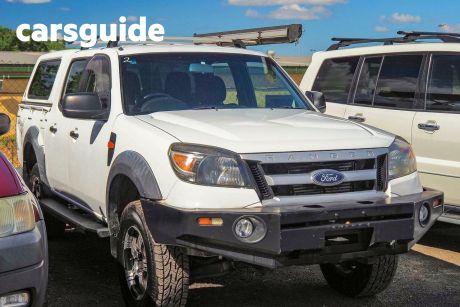 White 2011 Ford Ranger Dual Cab Chassis XL (4X4)