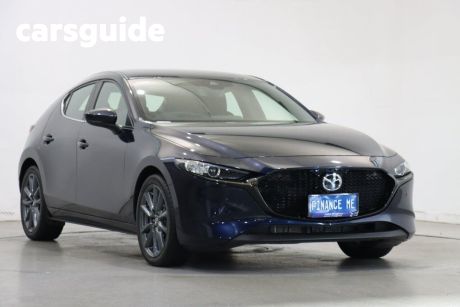 Blue 2022 Mazda 3 Sedan G20E Evolve Mhev Vision