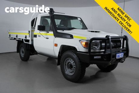 White 2022 Toyota Landcruiser 70 Series Cab Chassis LC79 Workmate