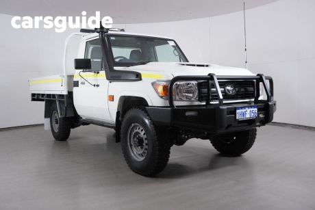 White 2023 Toyota Landcruiser 70 Series Cab Chassis LC79 Workmate