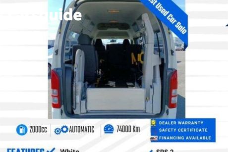 White 2017 Toyota HiAce Commercial VAN PEOPLE MOVER WELCAB