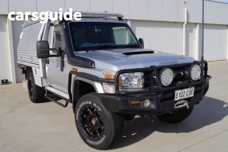 Silver 2010 Toyota Landcruiser Cab Chassis Workmate (4X4)