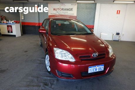Red 2004 Toyota Corolla Hatch Ascent ZZE122R