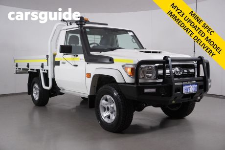 White 2022 Toyota Landcruiser 70 Series Cab Chassis GXL