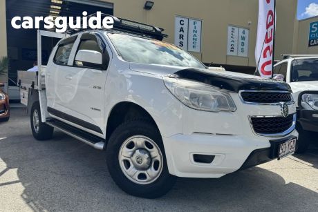 White 2014 Holden Colorado Crew Cab Chassis LX (4X2)