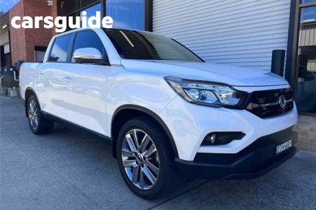 White 2020 Ssangyong Musso Dual Cab Utility Ultimate