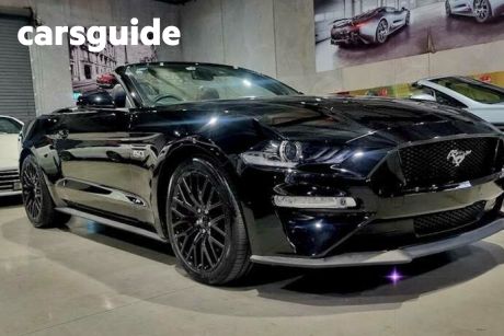 Black 2018 Ford Mustang Convertible GT 5.0 V8