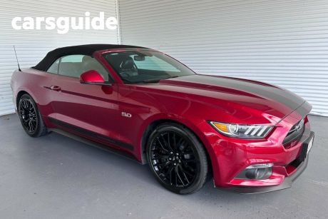 Red 2017 Ford Mustang Convertible GT 5.0 V8