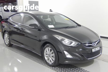 Black 2014 Hyundai Elantra Sedan Elite