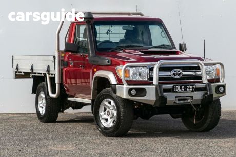 Red 2020 Toyota Landcruiser Cab Chassis GXL (4X4)